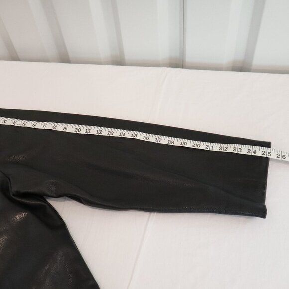 Coach Mens Black Leather Coat Jacket with Wool Zip Out Liner Size Large Heavy - Picture 9 of 16